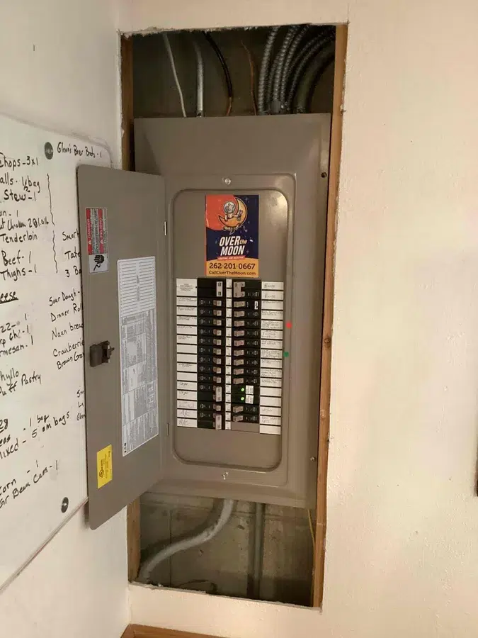 Electrical panel in Brookfield.