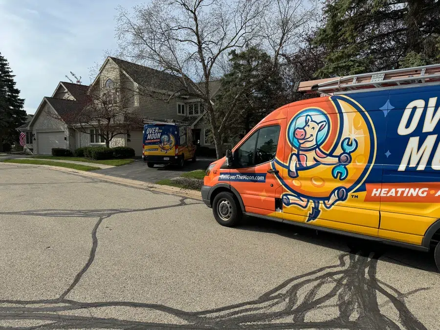 Over the Moon truck in Brookfield neighborhood.